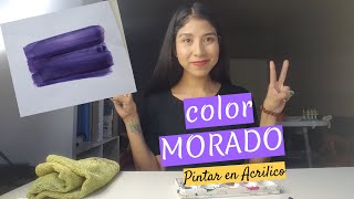 Cómo hacer color MORADO Super facil [upl. by Nahshun582]