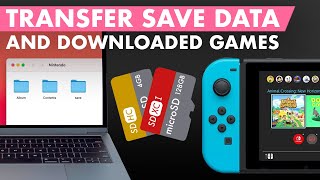 Save Data Transfer To New microSD Card Digital Games Too  Nintendo Switch [upl. by Selym521]