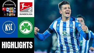 Karlsruher SC vs Greuther Fürth 24Spieltag Bundesliga Highlights [upl. by Maurilla]