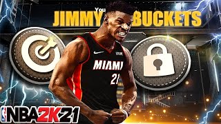 NBA 2K21 CLUTCH JIMMY BUTLER Perimeter Lockdown Build  50 Badges [upl. by Babette]