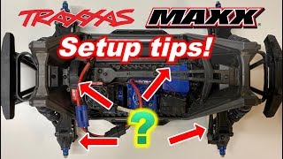 Traxxas Maxx Setup tips How to get it to drive GOOD razortuned [upl. by Aicemat]