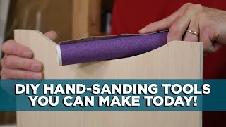 How to Easily Sand Flat and Curved Edges [upl. by Arabella721]