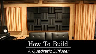 How to build an acoustic diffuser [upl. by Dulcea20]