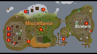 OSRS How to get to Miscellania Island Fast Location [upl. by Namijneb655]