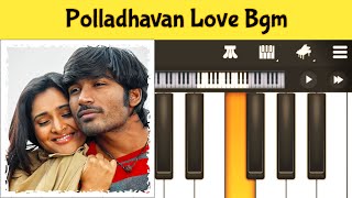 Polladhavan Love Bgm  GV Prakash  Piano Tutorial [upl. by Boycie]