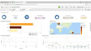 Qlik Sense Beginner Workshop 1  Introduction [upl. by Aihsirt]