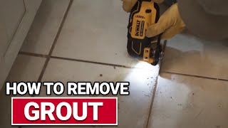 How To Remove Grout Between Tiles  Ace Hardware [upl. by Olrak]