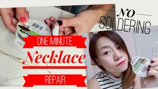 How To Repair Broken Gold Necklace Yourself  Quick And Easy Jewelry Fix [upl. by Melan937]