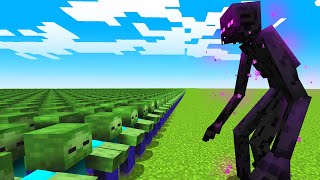 1000 Zombies vs Mutant Enderman [upl. by Robenia]