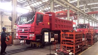 CHINESE TRUCK FACTORY  Sinotruk HOWO Production in Hong Kong [upl. by Eanaj]