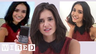 Nina Dobrev Takes Selfies With Phones From 2003 to 2014  WIRED [upl. by Euphemie472]