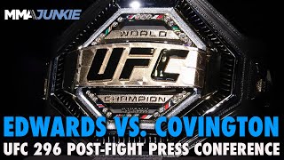 UFC 296 Edwards vs Covington PostFight Press Conference [upl. by Salena]