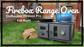 Outbacker® Firebox Pro Eco Burn Range Oven Stove  Unboxing [upl. by Gnas]