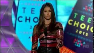 Nina Dobrev Won Choice TV Actress SciFi for TVD [upl. by Enyrhtac]