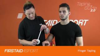 Basic taping technique for sprained finger [upl. by Redna]