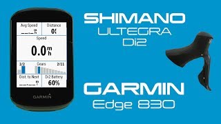 Garmin Edge 830 amp Shimano Di2 Pairing amp Setup [upl. by Hindu]