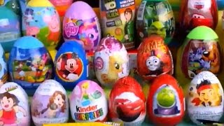 50 surprise eggs and surprise toys [upl. by Dorolisa]