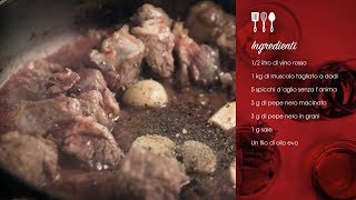 Ricetta Peposo alla Fornacina a Bassa Temperatura  BTaste Ariete  Sous Vide [upl. by Arretnahs]