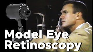 Retinoscopy with Model Practice Eye [upl. by Ecineg168]