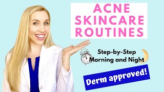 Complete Skincare Routines for Acne  Dermatologist Dr Maren Locke  The Budget Dermatologist [upl. by Fugate503]