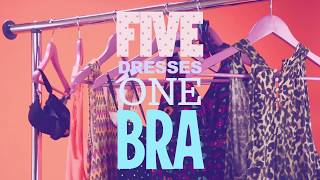 How to Hide The Bra Straps 5 Ways To Hide a Bra Under 5 Different Dresses👗  A hacks [upl. by Yeldahc772]