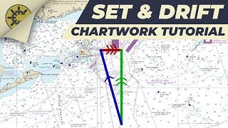 Working with Set and Drift on a Nautical Chart [upl. by Selden379]