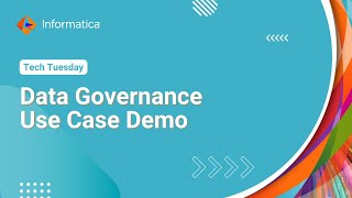 Data Governance Use Case Demo [upl. by Nedaj]