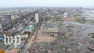 View the destruction from Cyclone Idai in Mozambique [upl. by Gazo46]