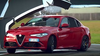 The Alfa Romeo Giulia Wall Challenge  Top Gear [upl. by Edgardo28]