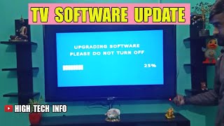 HOW TO UPDATE  UPGRADE TV SOFTWARE  TV FIRMWARE UPDATE [upl. by Ynnam]