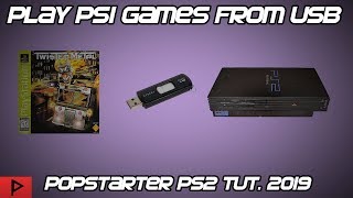 Play PS1 Games From PS2 USB Using Popstarter and OPL Tutorial 2019 [upl. by Earl]