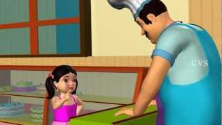 Pat a cake Pat a cake  3D Animation Nursery rhyme with lyrics for children [upl. by Tommi]