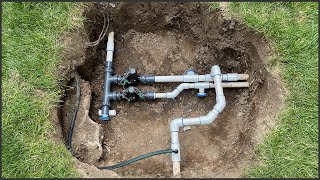 Replacing A Lawn Sprinkler Manifold [upl. by Znarf325]