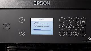 Epson ET3700ET3750  Cleaning the Print Head [upl. by Aneeras341]