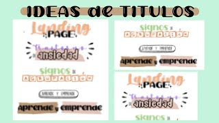 TITULOS BONITOS EN WORD  apuntes digitales [upl. by Notlef542]