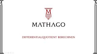 Differentialquotient berechnen Mathago [upl. by Sello]