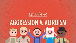 Aggression vs Altruism Crash Course Psychology 40 [upl. by Nielsen655]