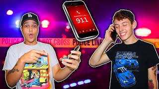 PRANK CALLING 911 GOES WRONG [upl. by Eilrahs]