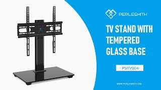 PSTVS04 Table Top TV Stand for 37quot 55quot TVs  PERLESMITH [upl. by Anawad]