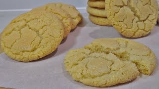 Easy Classic Sugar Cookies  No Mixer Needed [upl. by Aihsinyt384]