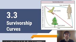 APES Video Notes 33  Survivorship Curves [upl. by Enirehtakyram]