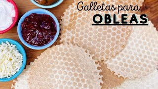 Receta GALLETAS PARA OBLEAS [upl. by Widera]