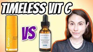 Timeless Skin Care Vitamin C serum vs Skinceuticals CE ferulic  Dr Dray [upl. by Lejeune]