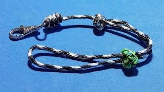 Adjustable Wrist Paracord Lanyard Tutorial [upl. by Leo]