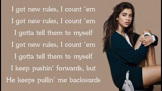 Dua Lipa  NEW RULES Lyrics [upl. by Yrolam]