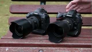 Canon 1Dx hands on vs Nikon D4 [upl. by Ainegue]