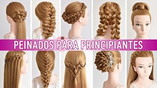 10 PEINADOS FACILES para ESTE 2024  Easy hairstyles [upl. by Glick]