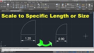 AutoCAD Scale to Specific Length  AutoCAD Scale to Specific Size [upl. by Anagnos]