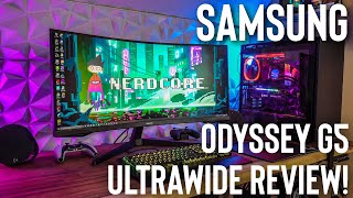 Samsung G5 34inch Ultrawide Review [upl. by Yedorb]