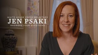 Press Secretary Jen Psaki Answers Your Questions  Episode Three [upl. by Sonny4]